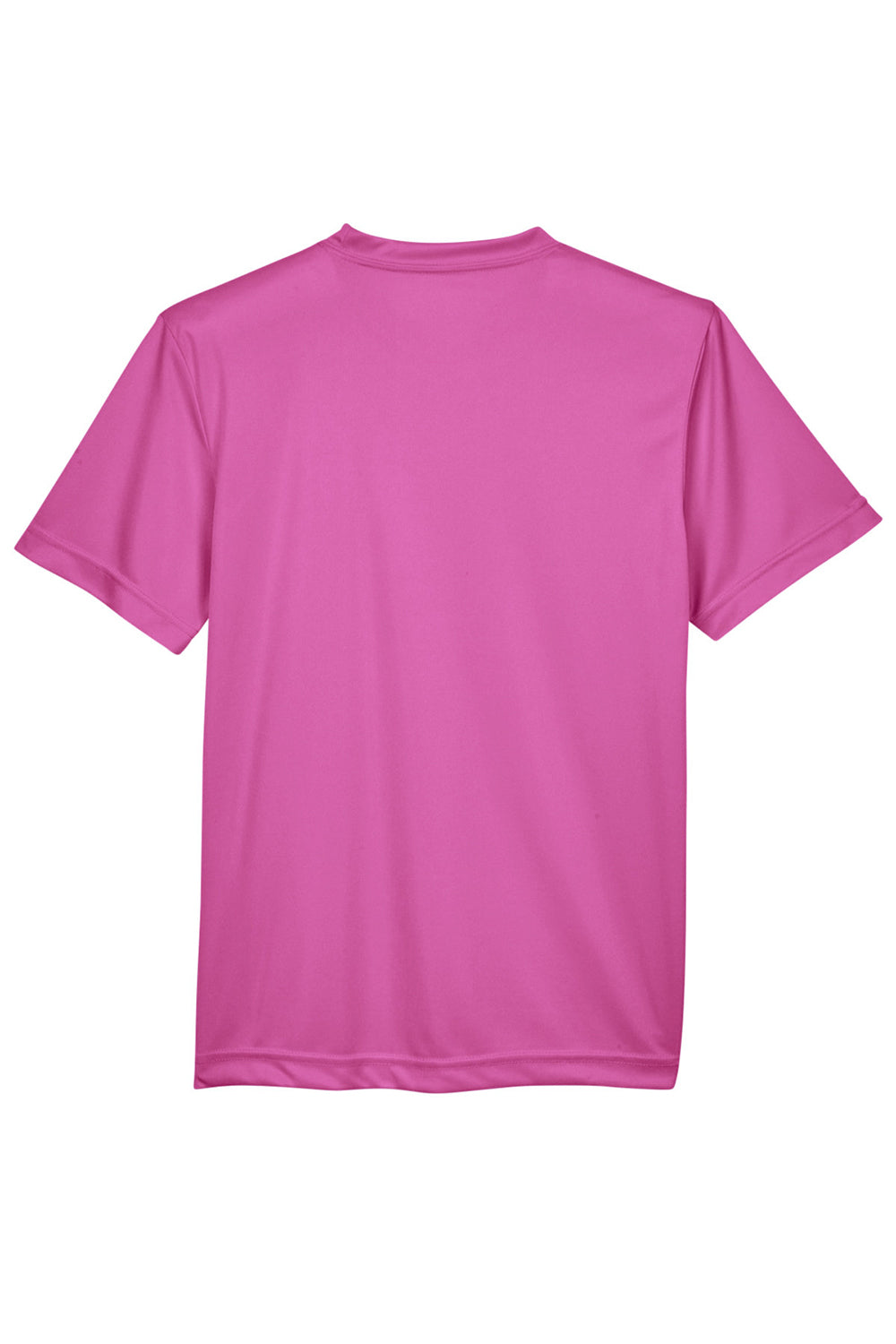 Team 365 TT11Y Youth Zone Performance Moisture Wicking Short Sleeve Crewneck T-Shirt Charity Pink Flat Back
