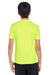 Team 365 TT11Y Youth Zone Performance Moisture Wicking Short Sleeve Crewneck T-Shirt Safety Yellow Back