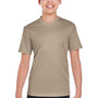 Team 365 Youth Zone Performance Moisture Wicking Short Sleeve Crewneck T-Shirt - Desert Khaki
