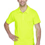 Team 365 Mens Command Performance Moisture Wicking Short Sleeve Polo Shirt - Safety Yellow