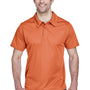 Team 365 Mens Command Performance Moisture Wicking Short Sleeve Polo Shirt - Burnt Orange
