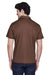 Team 365 TT21 Mens Command Performance Moisture Wicking Short Sleeve Polo Shirt Brown Back