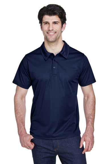 Team 365 TT21 Mens Command Performance Moisture Wicking Short Sleeve Polo Shirt Navy Blue Front