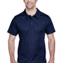 Team 365 Mens Command Performance Moisture Wicking Short Sleeve Polo Shirt - Dark Navy Blue