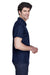 Team 365 TT21 Mens Command Performance Moisture Wicking Short Sleeve Polo Shirt Navy Blue Side