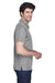 Team 365 TT21 Mens Command Performance Moisture Wicking Short Sleeve Polo Shirt Graphite Grey Side