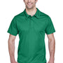 Team 365 Mens Command Performance Moisture Wicking Short Sleeve Polo Shirt - Kelly Green
