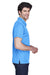 Team 365 TT21 Mens Command Performance Moisture Wicking Short Sleeve Polo Shirt Light Blue Side