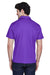 Team 365 TT21 Mens Command Performance Moisture Wicking Short Sleeve Polo Shirt Purple Back