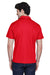Team 365 TT21 Mens Command Performance Moisture Wicking Short Sleeve Polo Shirt Red Back