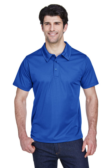 Team 365 TT21 Mens Command Performance Moisture Wicking Short Sleeve Polo Shirt Royal Blue Front