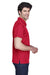 Team 365 TT21 Mens Command Performance Moisture Wicking Short Sleeve Polo Shirt Scarlet Red Side