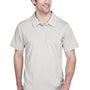Team 365 Mens Command Performance Moisture Wicking Short Sleeve Polo Shirt - Silver Grey