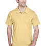 Team 365 Mens Command Performance Moisture Wicking Short Sleeve Polo Shirt - Vegas Gold
