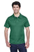 Team 365 TT21 Mens Command Performance Moisture Wicking Short Sleeve Polo Shirt Dark Green Front