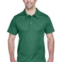 Team 365 Mens Command Performance Moisture Wicking Short Sleeve Polo Shirt - Dark Green