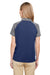 Team 365 TT21CW Womens Command Colorblock Moisture Wicking Short Sleeve Polo Shirt Dark Navy Blue/Graphite Grey Back