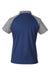 Team 365 TT21CW Womens Command Colorblock Moisture Wicking Short Sleeve Polo Shirt Dark Navy Blue/Graphite Grey Flat Back