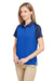 Team 365 TT21CW Womens Command Colorblock Moisture Wicking Short Sleeve Polo Shirt Royal Blue/Dark Navy Blue 3Q