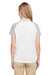 Team 365 TT21CW Womens Command Colorblock Moisture Wicking Short Sleeve Polo Shirt White/Silver Grey Back