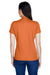 Team 365 TT21W Womens Command Performance Moisture Wicking Short Sleeve Polo Shirt Burnt Orange Back