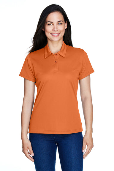 Team 365 TT21W Womens Command Performance Moisture Wicking Short Sleeve Polo Shirt Burnt Orange Front