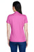 Team 365 TT21W Womens Command Performance Moisture Wicking Short Sleeve Polo Shirt Charity Pink Back
