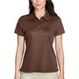 Team 365 Womens Command Performance Moisture Wicking Short Sleeve Polo Shirt - Dark Brown