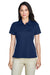 Team 365 TT21W Womens Command Performance Moisture Wicking Short Sleeve Polo Shirt Navy Blue Front