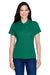 Team 365 TT21W Womens Command Performance Moisture Wicking Short Sleeve Polo Shirt Forest Green Front