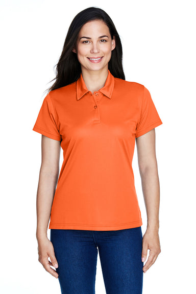 Team 365 TT21W Womens Command Performance Moisture Wicking Short Sleeve Polo Shirt Orange Front