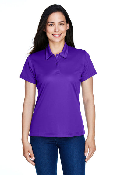 Team 365 TT21W Womens Command Performance Moisture Wicking Short Sleeve Polo Shirt Purple Front