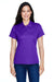 Team 365 TT21W Womens Command Performance Moisture Wicking Short Sleeve Polo Shirt Purple Front