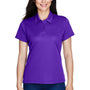 Team 365 Womens Command Performance Moisture Wicking Short Sleeve Polo Shirt - Purple