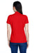 Team 365 TT21W Womens Command Performance Moisture Wicking Short Sleeve Polo Shirt Red Back
