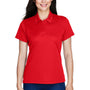 Team 365 Womens Command Performance Moisture Wicking Short Sleeve Polo Shirt - Red