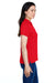Team 365 TT21W Womens Command Performance Moisture Wicking Short Sleeve Polo Shirt Red Side