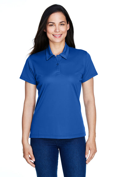 Team 365 TT21W Womens Command Performance Moisture Wicking Short Sleeve Polo Shirt Royal Blue Front