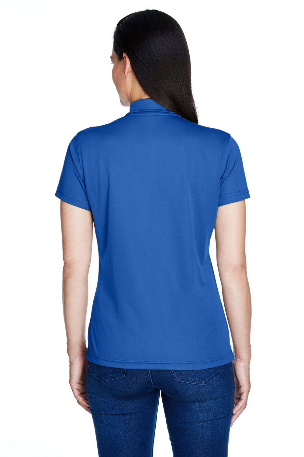 Team 365 TT21W Womens Command Performance Moisture Wicking Short Sleeve Polo Shirt Royal Blue Back