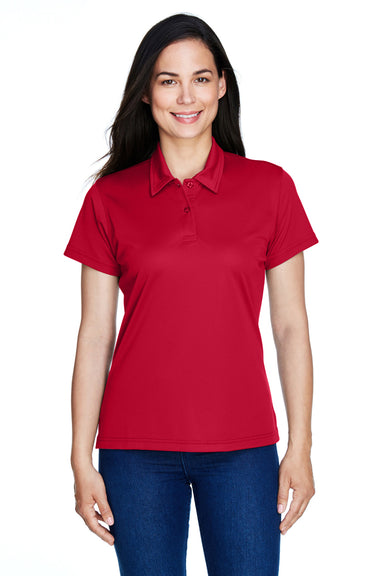 Team 365 TT21W Womens Command Performance Moisture Wicking Short Sleeve Polo Shirt Scarlet Red Front