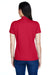 Team 365 TT21W Womens Command Performance Moisture Wicking Short Sleeve Polo Shirt Scarlet Red Back