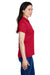 Team 365 TT21W Womens Command Performance Moisture Wicking Short Sleeve Polo Shirt Scarlet Red Side
