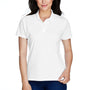 Team 365 Womens Command Performance Moisture Wicking Short Sleeve Polo Shirt - White
