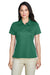 Team 365 TT21W Womens Command Performance Moisture Wicking Short Sleeve Polo Shirt Dark Green Front