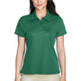 Team 365 Womens Command Performance Moisture Wicking Short Sleeve Polo Shirt - Dark Green