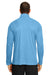 Team 365 TT31 Mens Zone Performance Moisture Wicking 1/4 Zip Sweatshirt Light Blue Back