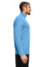 Team 365 TT31 Mens Zone Performance Moisture Wicking 1/4 Zip Sweatshirt Light Blue Side