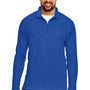 Team 365 Mens Zone Performance Moisture Wicking 1/4 Zip Sweatshirt - Royal Blue