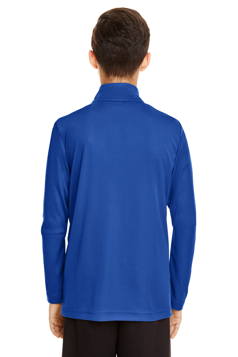 Team 365 TT31Y Youth Zone Performance Moisture Wicking 1/4 Zip Sweatshirt Royal Blue Back