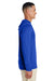 Team 365 TT41 Mens Zone Performance Moisture Wicking Long Sleeve Hooded T-Shirt Hoodie Royal Blue Side